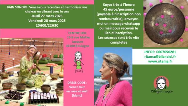Bains sonores 27 et 28 mars
