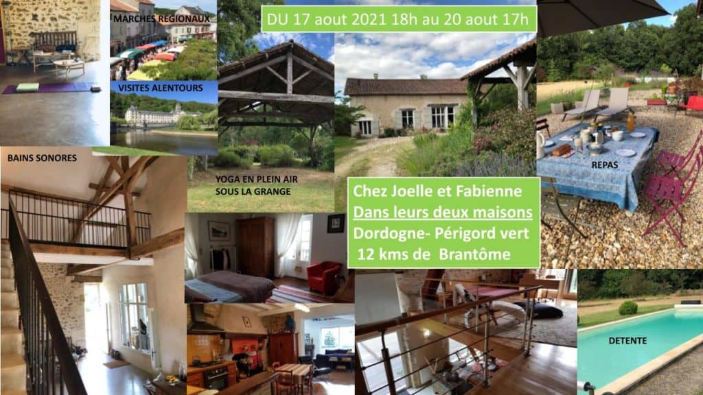 Stage de yoga en Dordogne - Aout 2021