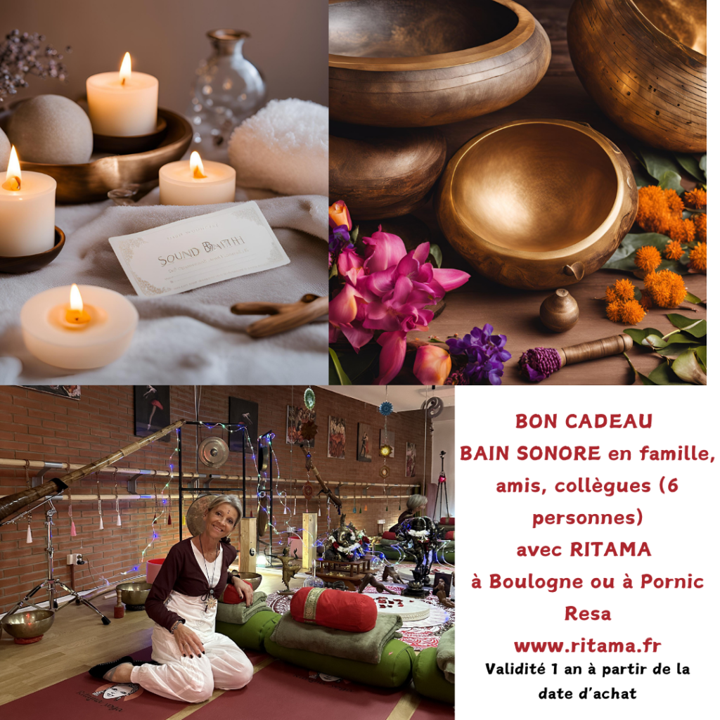 bon cadeau bain sonore en famille ou entre amis