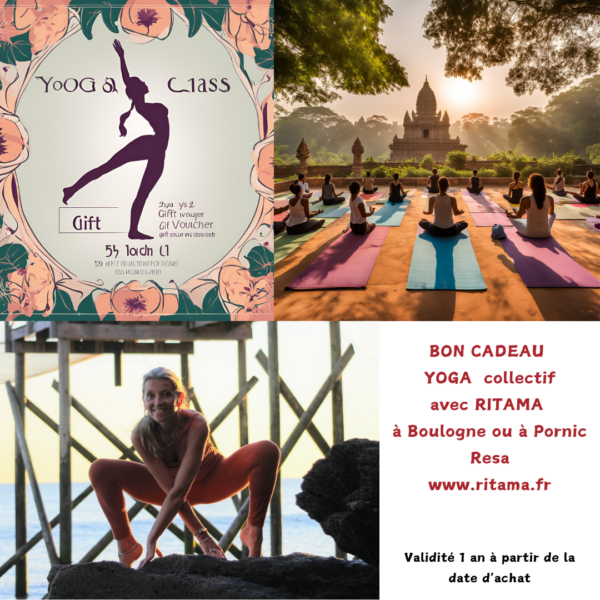 bon cadeau cours de yoga collectif